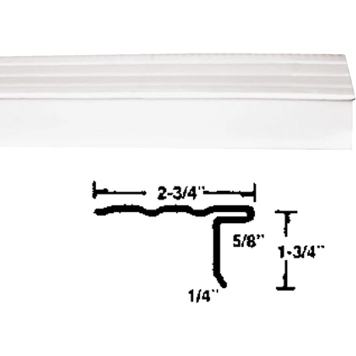 Klauer LL6 Roof Edge Flashing, White