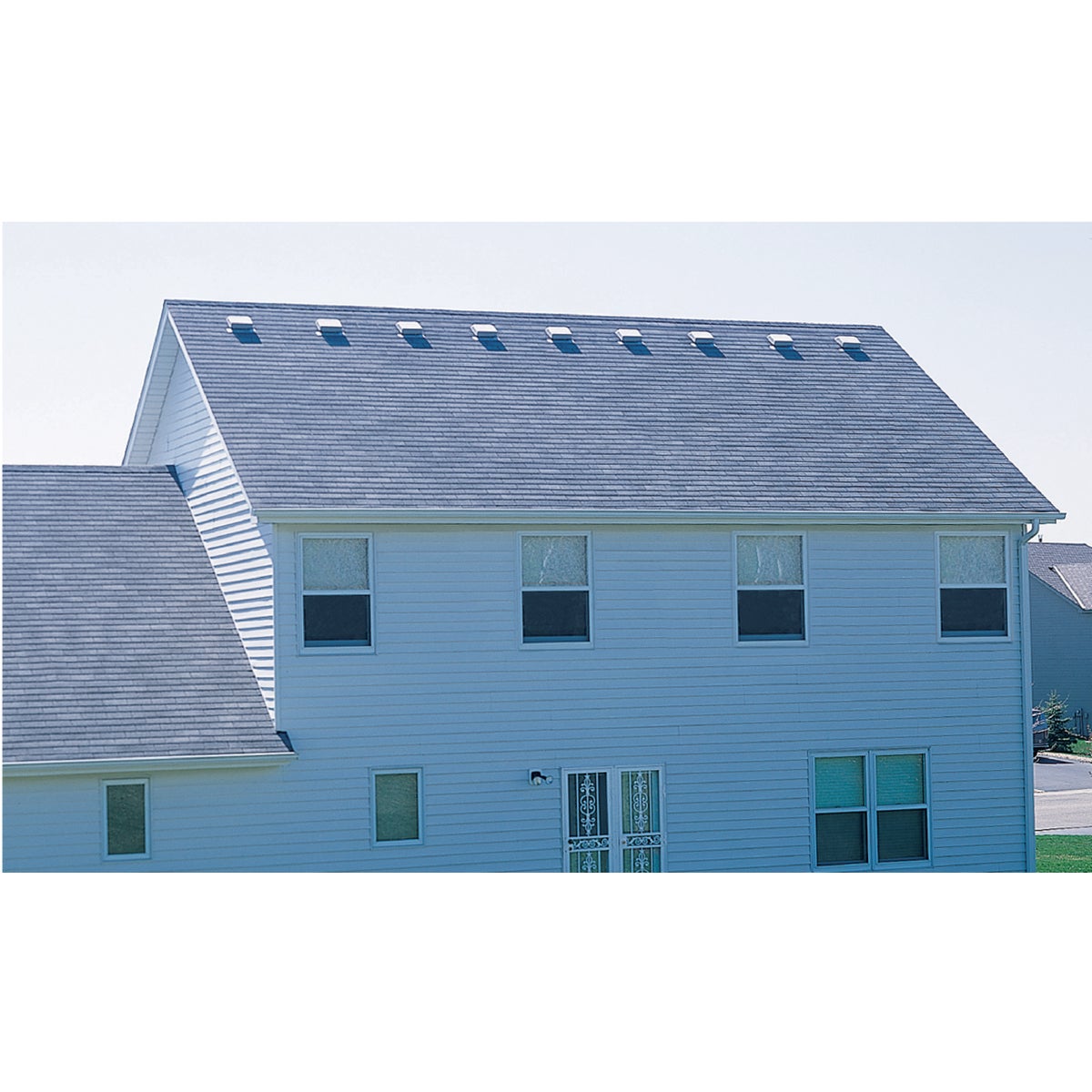 Airhawk 50 In. Gray Aluminum Slant Back Roof Vent Image 2