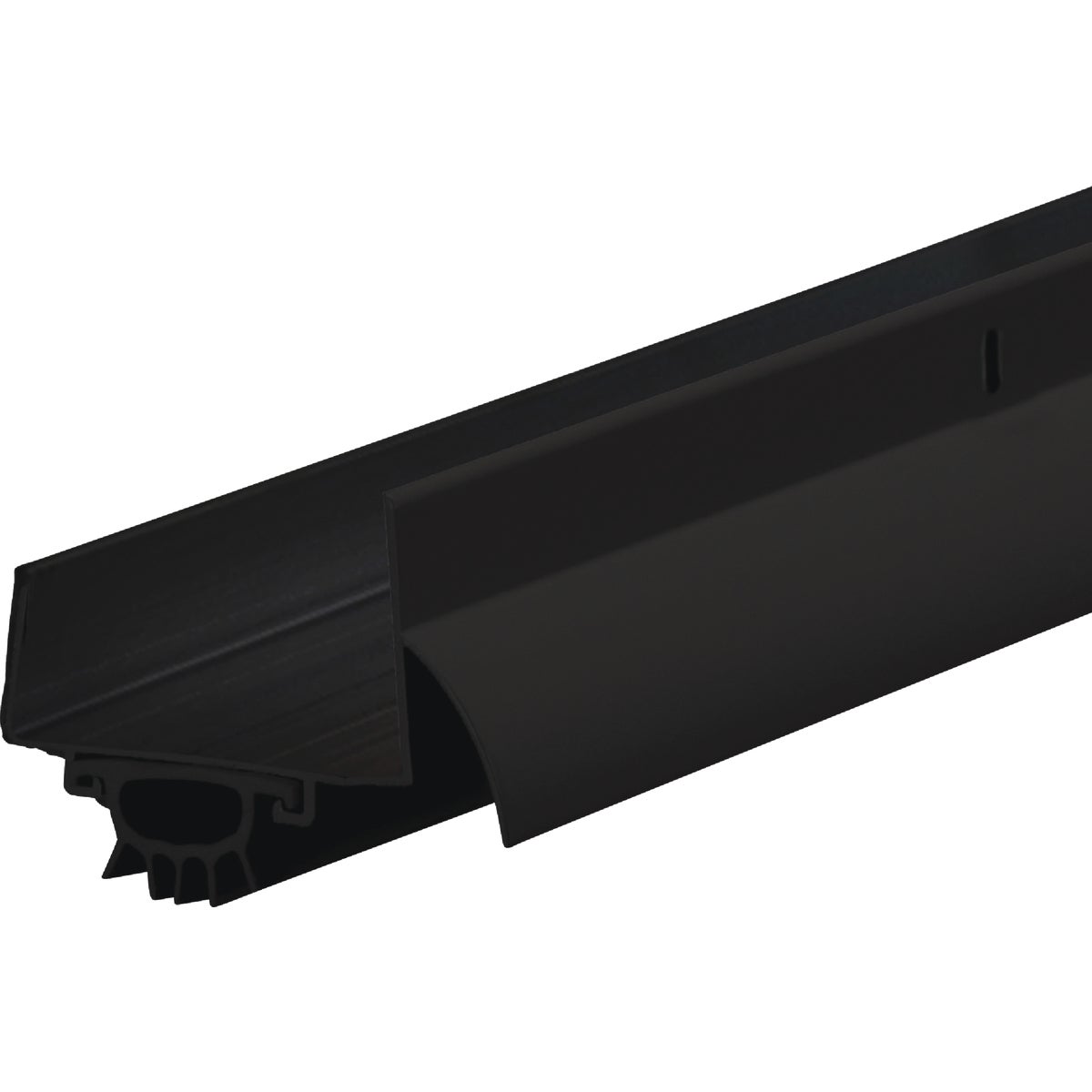 M-D Building Products 2.25 In. W. x 1.375 In. H. x 36 In. L. Aluminum Black Door Bottom Image 4