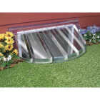 Shape Products 40 In. x 18 In. Round Ribbed Style Bubble Plastic Window Well Cover Image 1