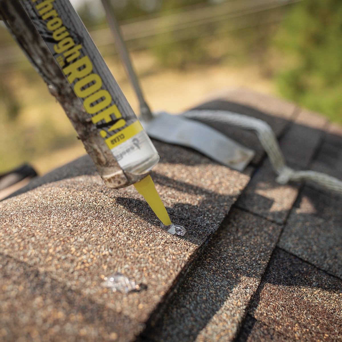 Through the Roof! 1 Qt. Clear Cement & Patching Sealant Image 4