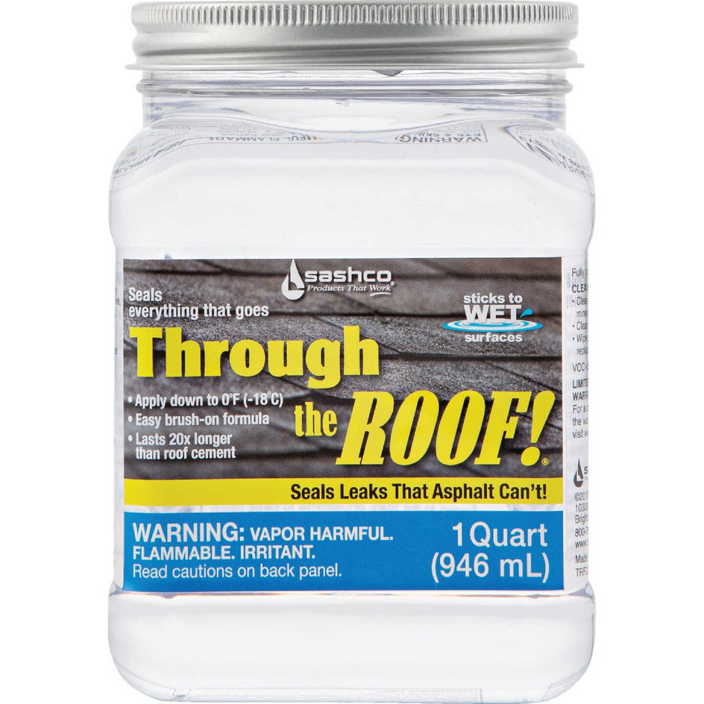 Through the Roof! 1 Qt. Clear Cement & Patching Sealant Image 1