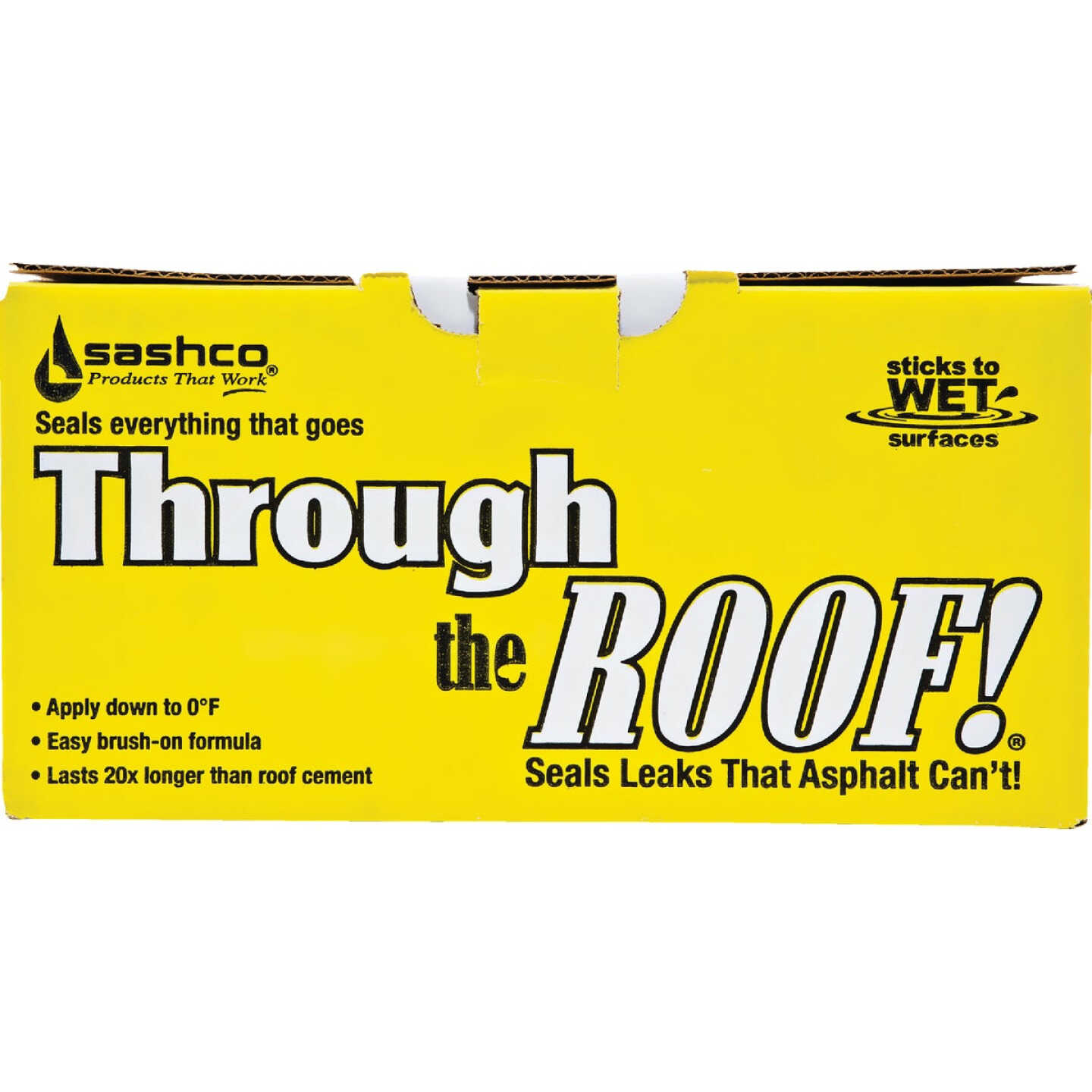 Through the Roof! 1 Qt. Clear Cement & Patching Sealant Image 5