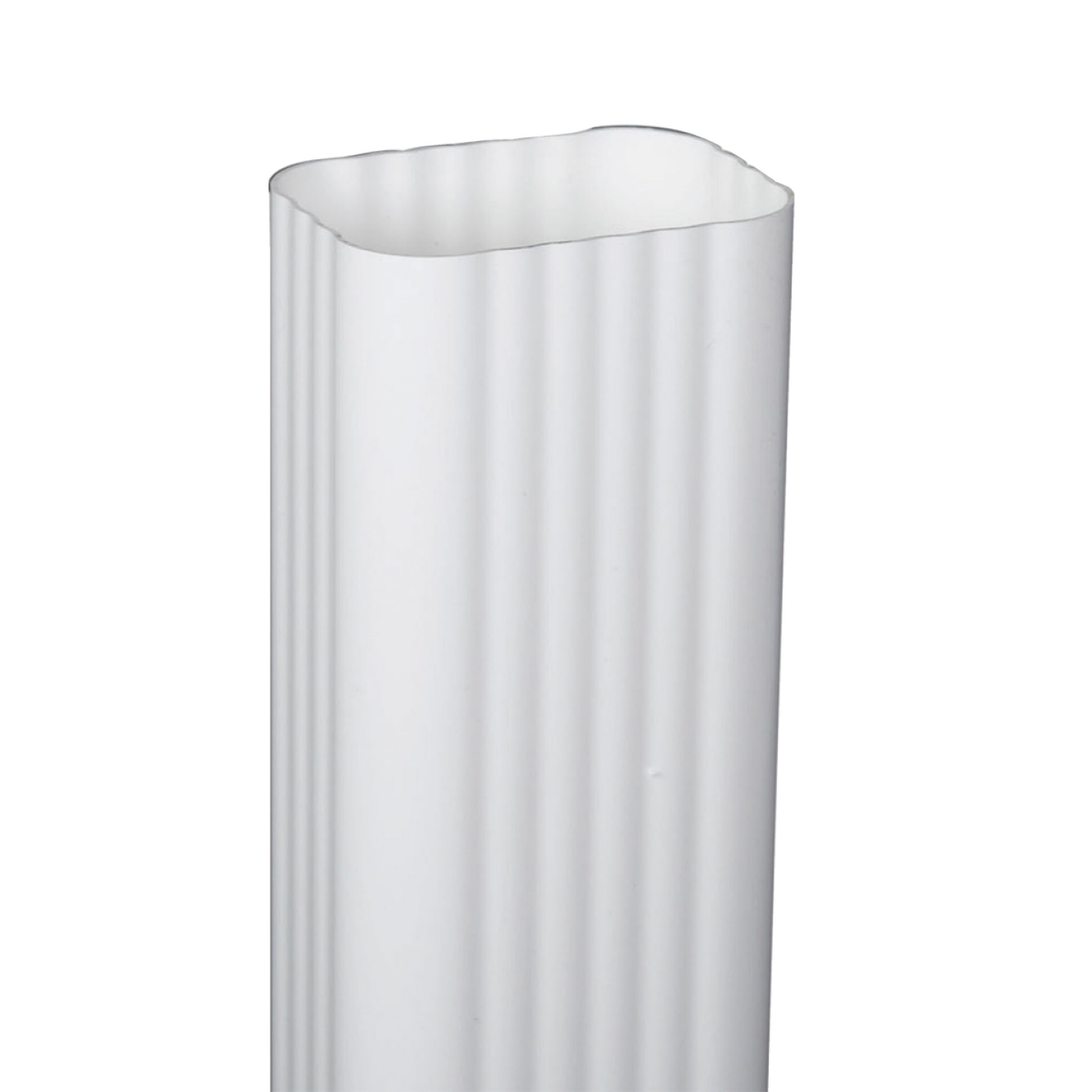 Amerimax 2 In. x 3 In. x 10 Ft. Traditional K-Style White Vinyl Downspout Image 1