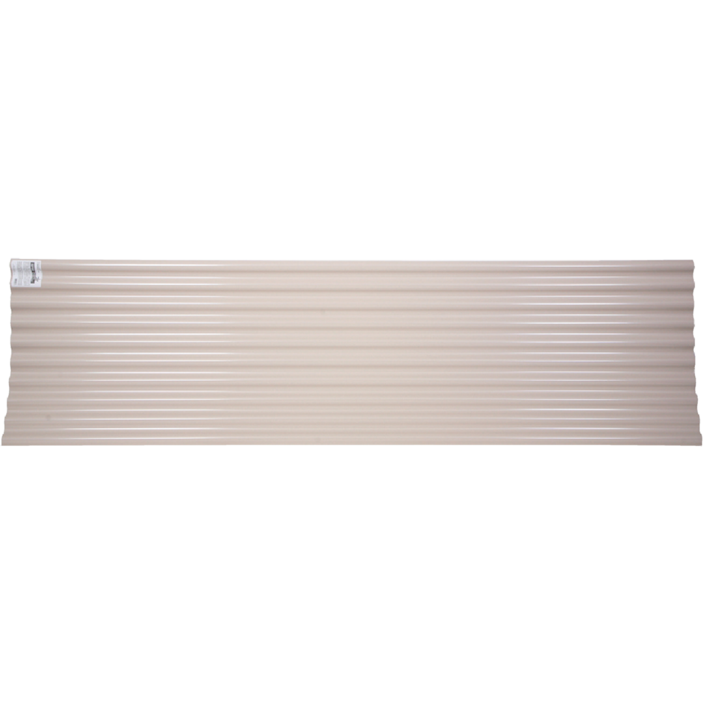 Tuftex Seacoaster 26 In. x 12 Ft. Opaque Tan Round Wave Vinyl Corrugated Panels Image 1