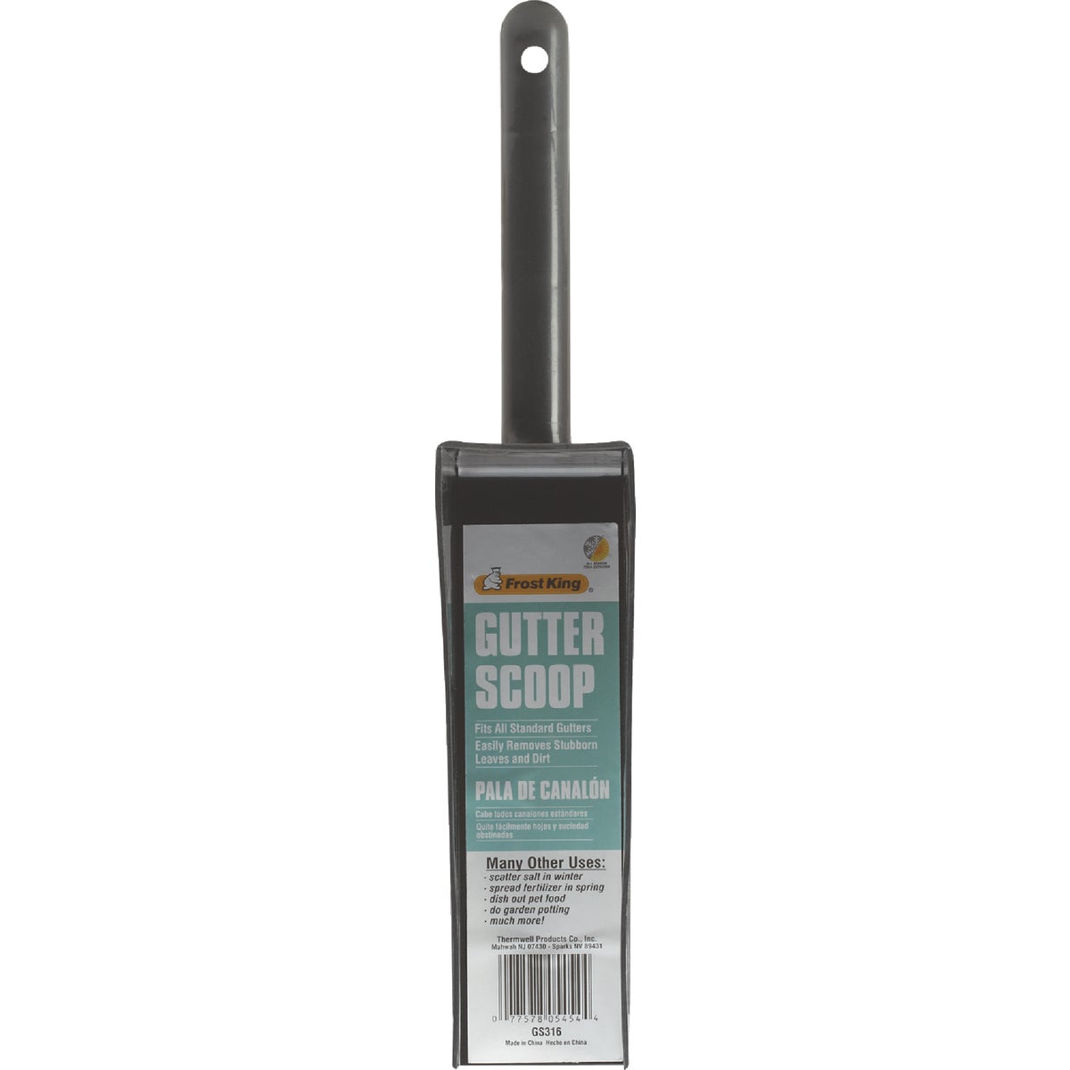 Frost King Polypropylene Black Gutter Scoop Image 2