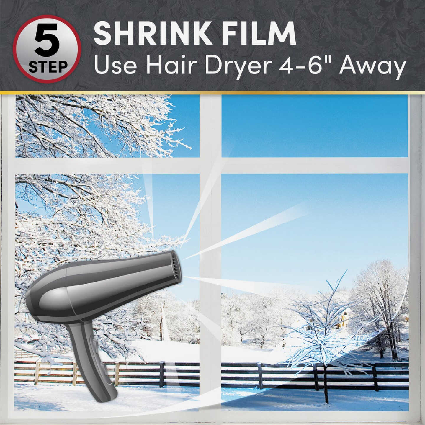 Frost King EZ Roll 62 In. x 126 In. Premium Shrink Window Kit Image 9