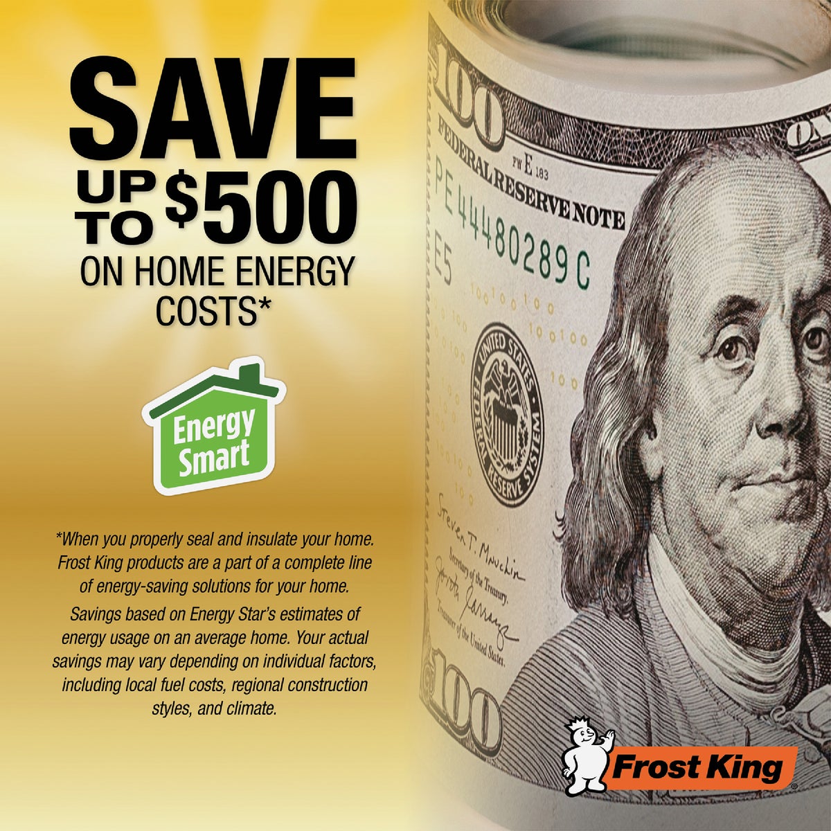 Frost King EZ Roll 62 In. x 126 In. Premium Shrink Window Kit Image 10