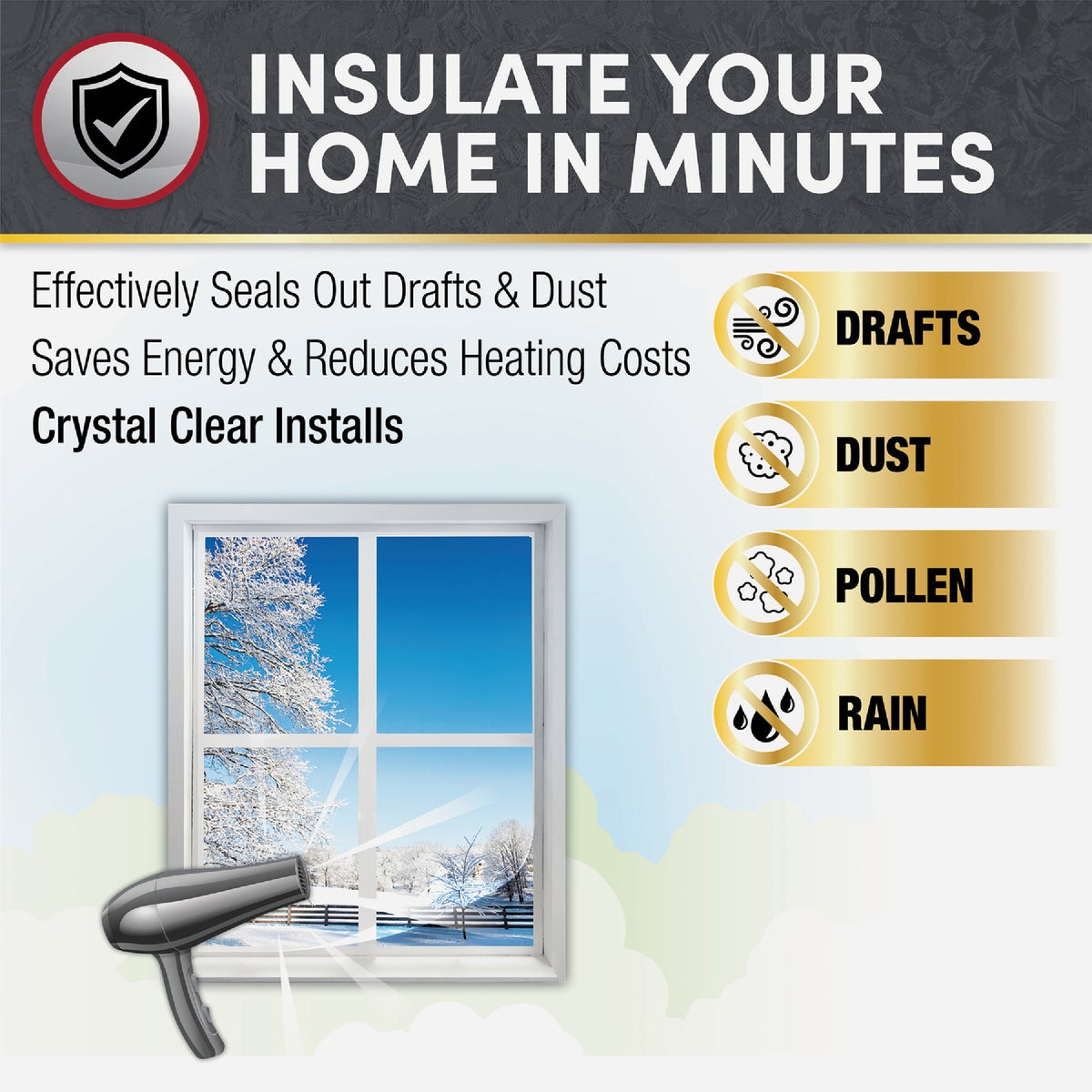 Frost King EZ Roll 62 In. x 126 In. Premium Shrink Window Kit Image 3