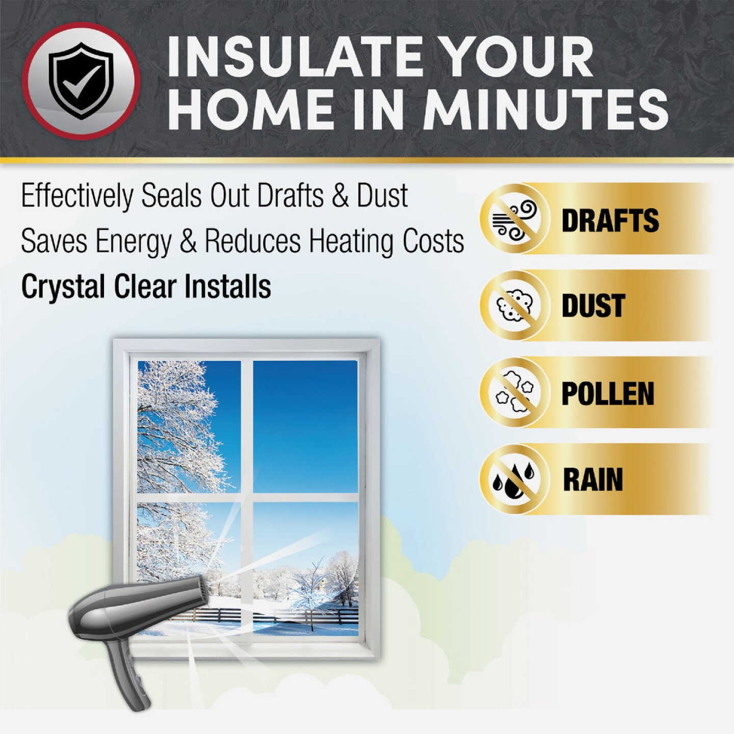 Frost King EZ Roll 62 In. x 126 In. Premium Shrink Window Kit Image 3