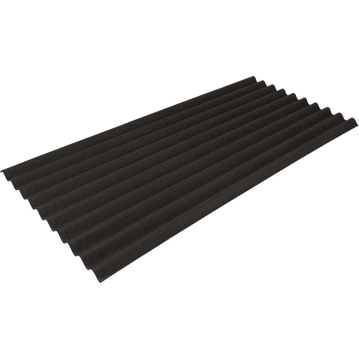 Ondura Premium 38 In. x 79 In. Black Roofing Panel