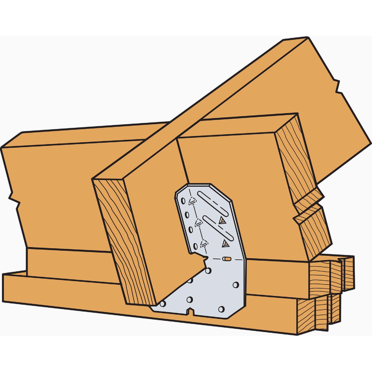 Simpson Strong-Tie H10A 18 ga Stainless Steel Hurricane Tie Image 2