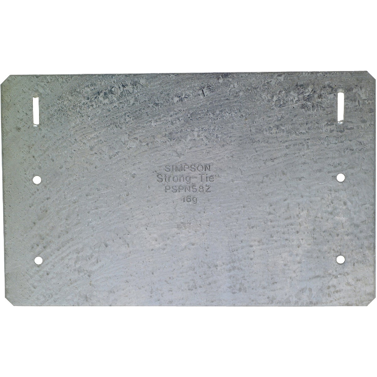 Simpson Strong-Tie 5 In. W x 8 In. L 16 ga Galvanized Steel Protection Plate
