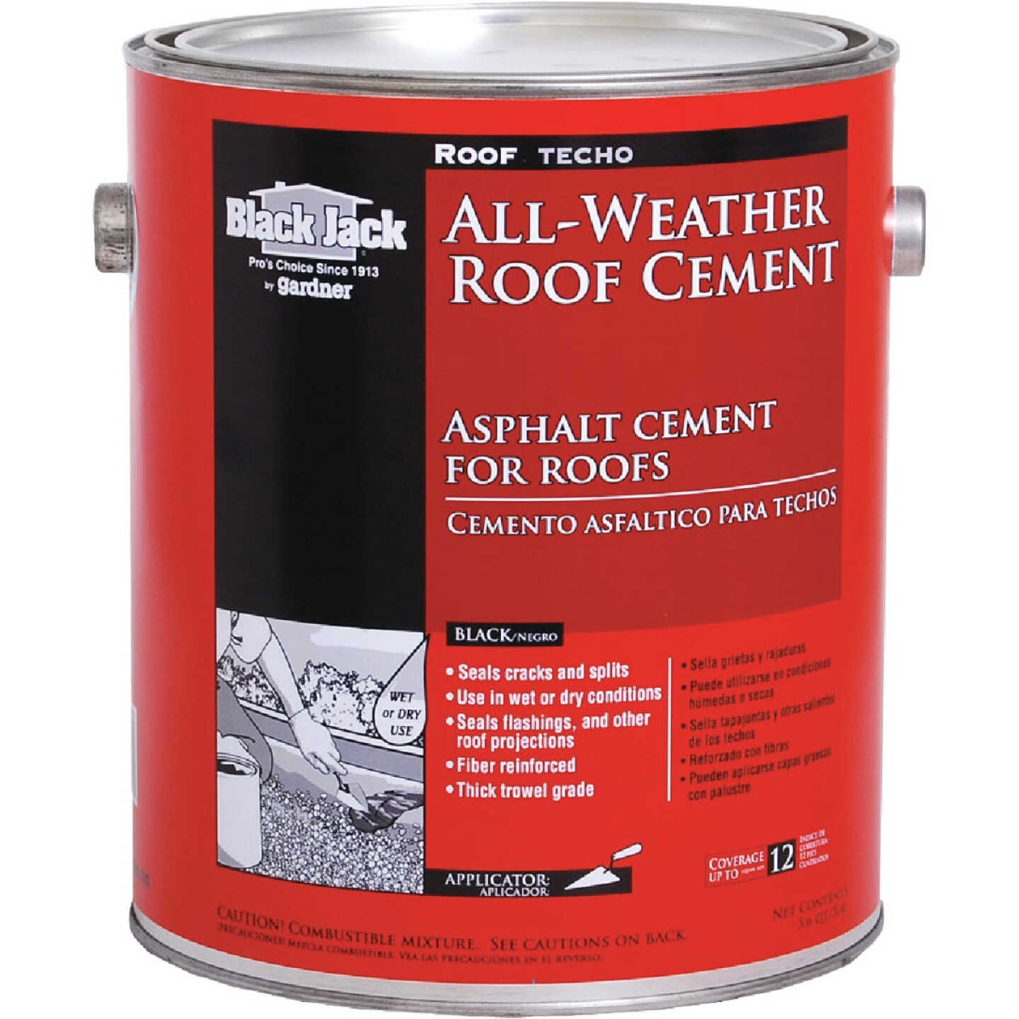 Black Jack 1 Gal. All-Weather Roof Cement Image 1