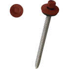Ondura Premium 3" #9 Powder Coated Red Roofing Fastener Image 1