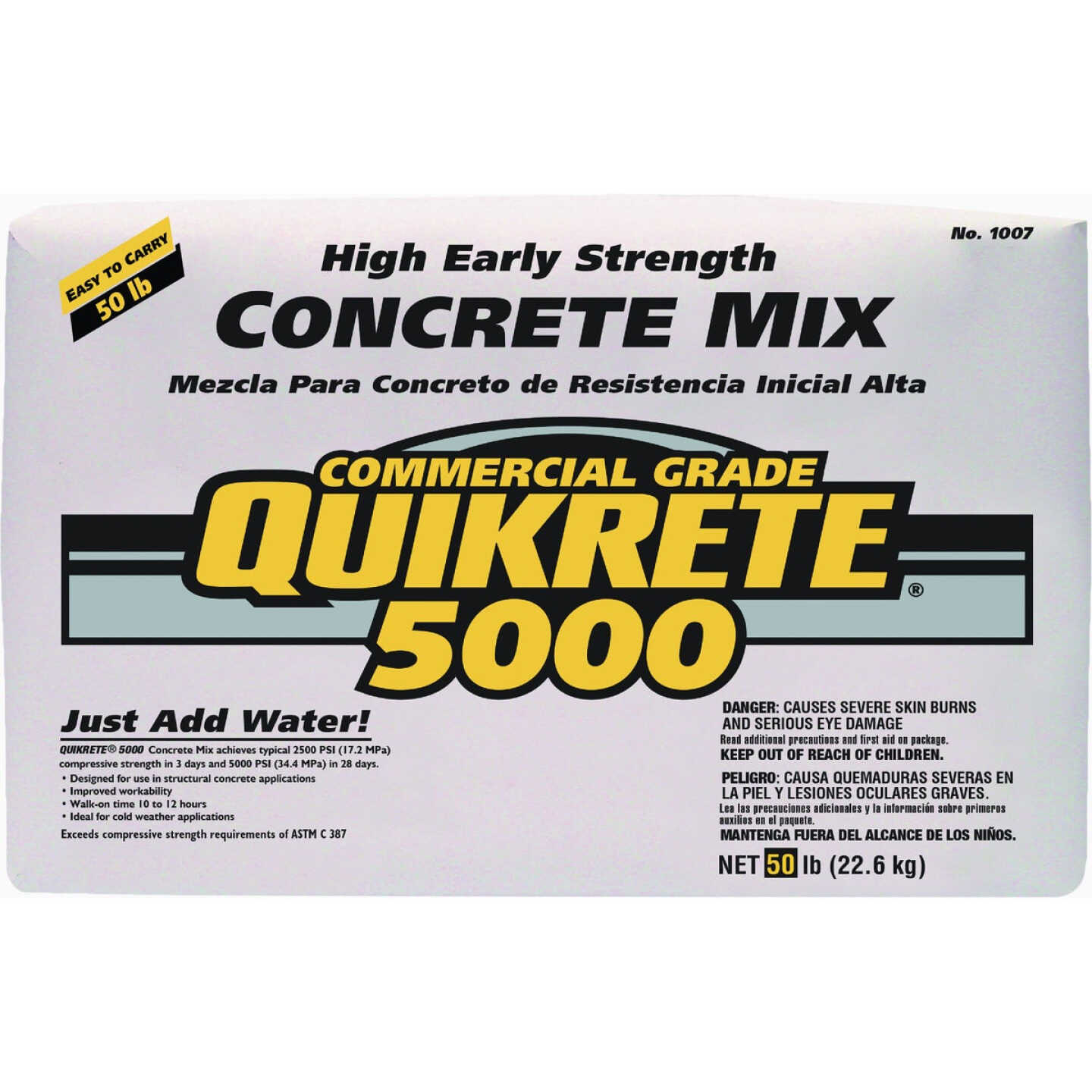 Quikrete 5000 50 Lb. High Early Strength Concrete Mix Image 1