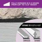 M-D Building Products PLATINUM 1-1/2 In. Black Expandable Foam Weatherseal for Uneven Gaps Image 3