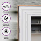 M-D Building Products PLATINUM 1-1/2 In. Black Expandable Foam Weatherseal for Uneven Gaps Image 4