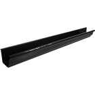 Spectra Metals 5 In. x 10 Ft. K-Style Black 0.019 Aluminum Gutter Image 1