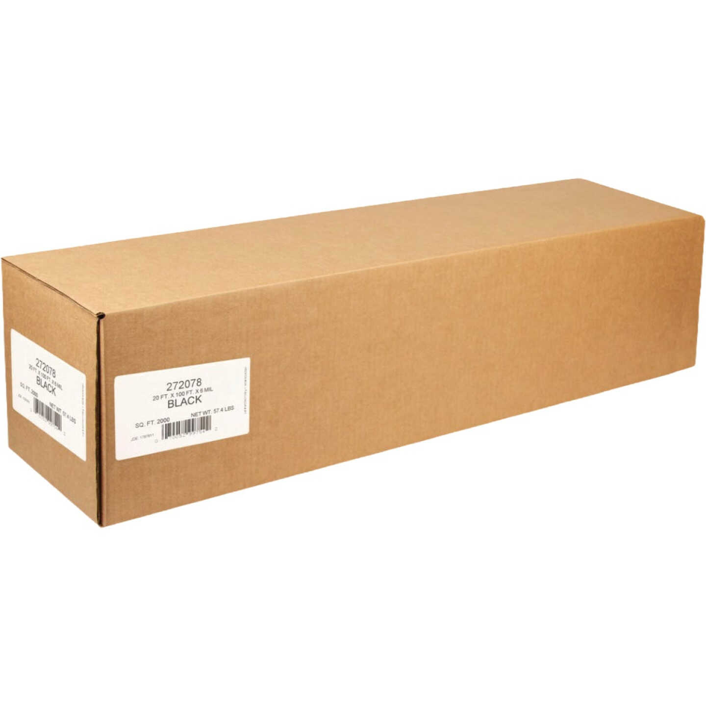 Film Gard 20 In. x 100 Ft. Black 6 Mil Plastic Sheeting Image 2