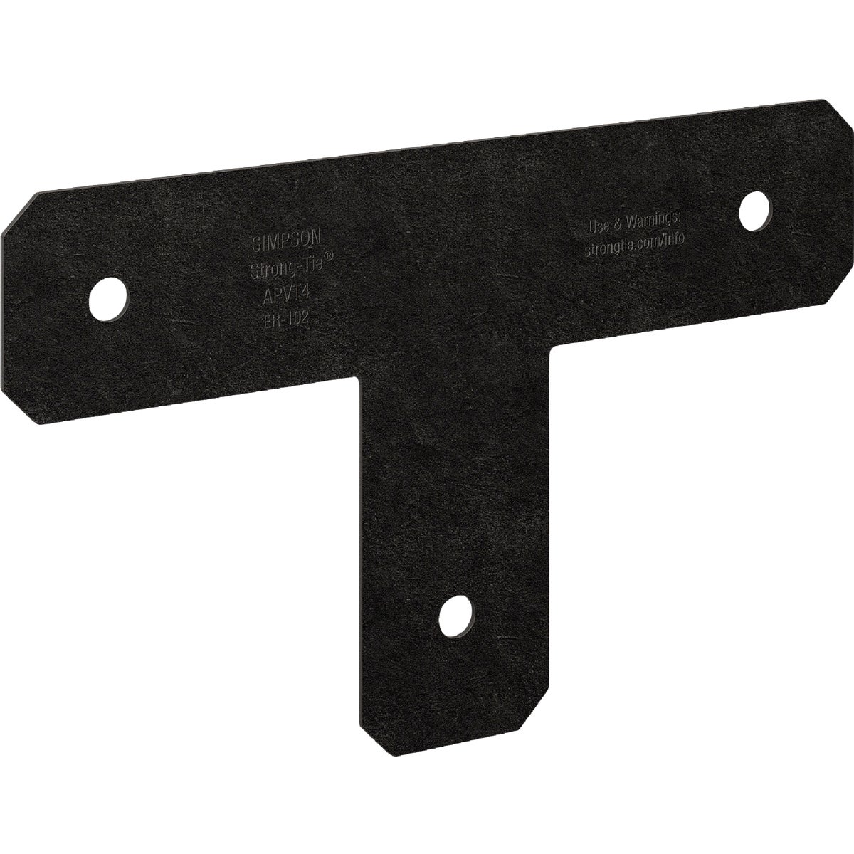 Simpson Strong-Tie Outdoor Accents Avant Collection ZMAX 4X4 Black T Strap Image 6