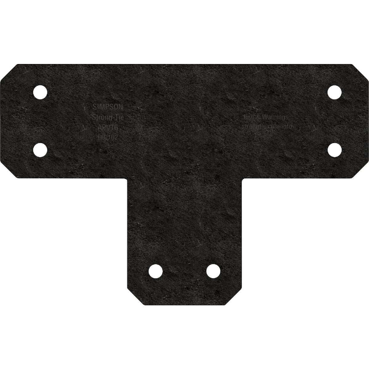 Simpson Strong-Tie Outdoor Accents Avant Collection ZMAX 6X6 Black T Strap