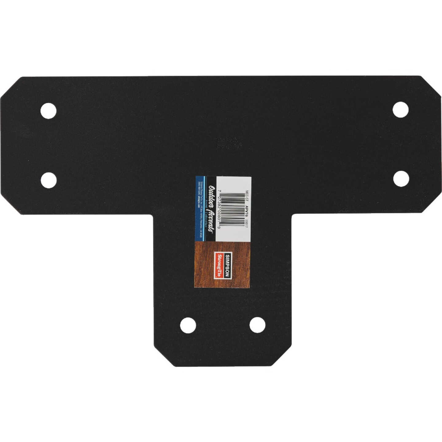 Simpson Strong-Tie Outdoor Accents Avant Collection ZMAX 6X6 Black T Strap Image 5