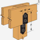 Simpson Strong-Tie Outdoor Accents ZMAX 3 In. Steel Deck Joist Tie Image 3