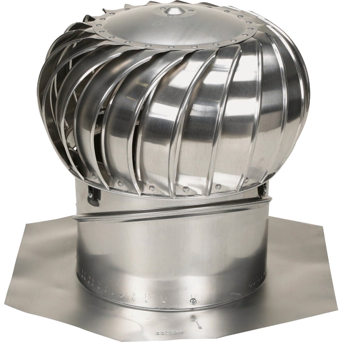 AirVent 14 In. Aluminum Internally Braced Wind Turbine Attic Vent