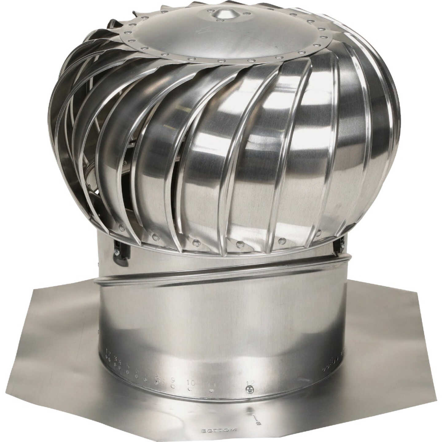 AirVent 14 In. Aluminum Internally Braced Wind Turbine Attic Vent Image 1