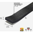 M-D Building Products 3/8 In. x 1-1/4 In. x 10 Ft. Black Sponge Window Seal for Ex-Large Gaps Image 2