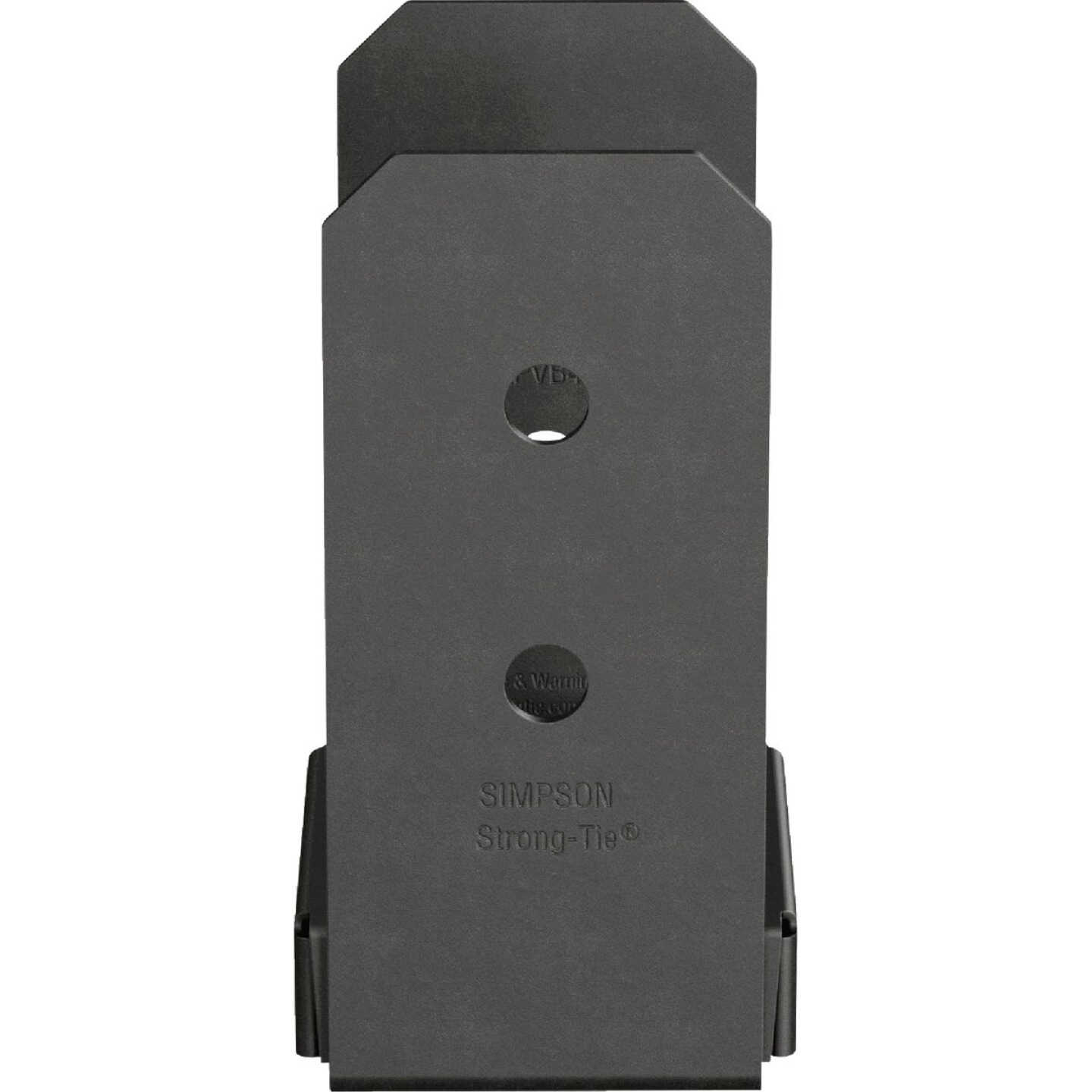 Simpson Strong-Tie Outdoor Accents Avant Collection ZMAX 4X4 Black Post Base Image 6