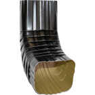 Spectra Metals 3 In. x 4 In. Aluminum Black Front Downspout Elbow Image 2