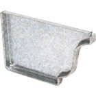 Amerimax 4 In. Galvanized K-Style Right Gutter End Cap Image 1