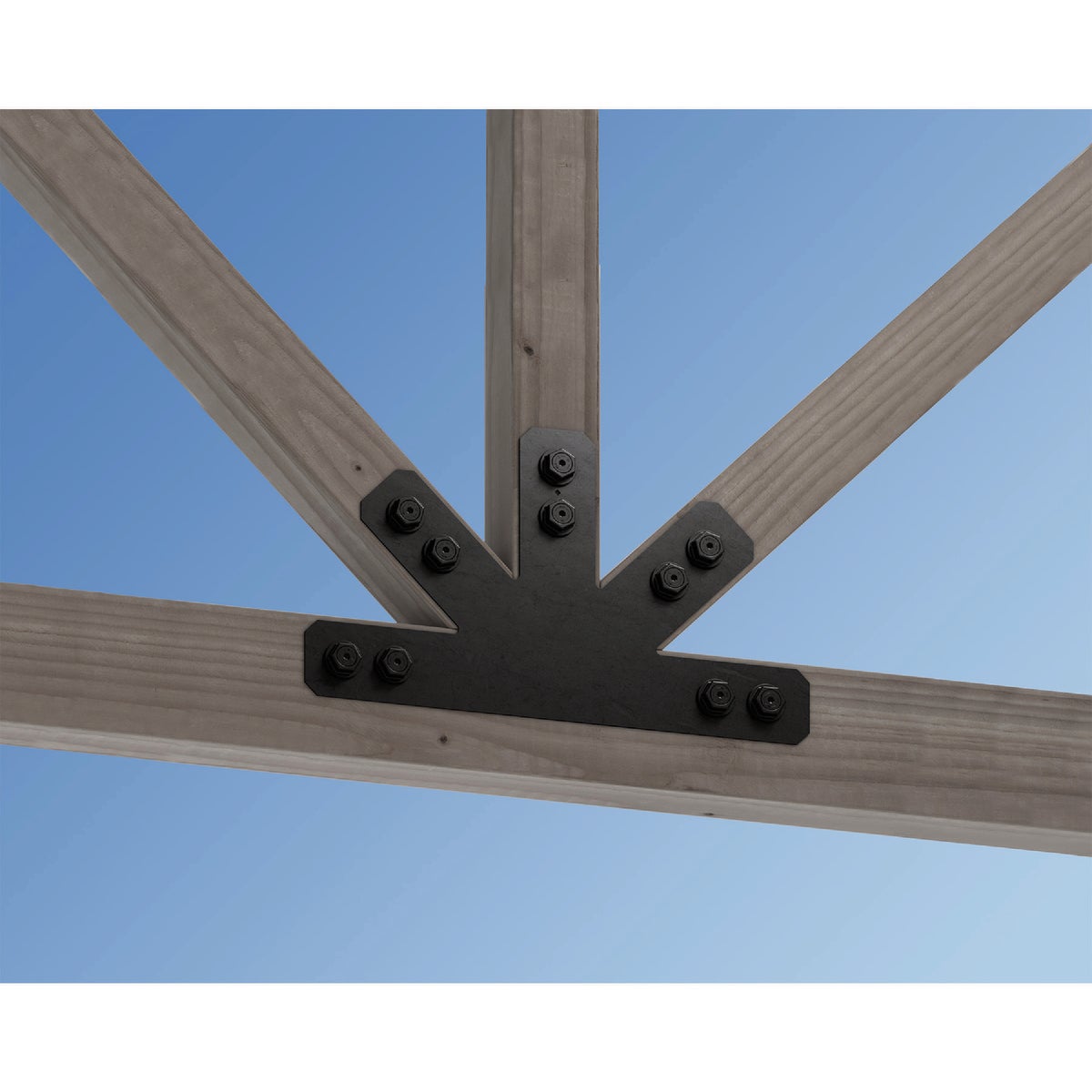 Simpson Strong-Tie Black Powder-Coated Gable T-Plate Image 2