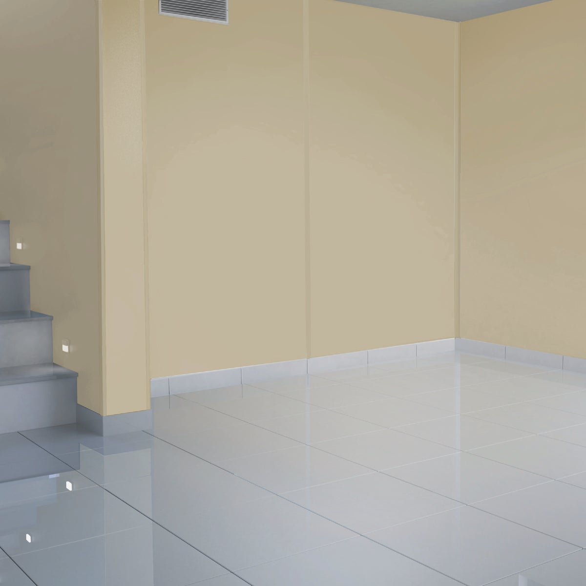 Palram Palclad 8 Ft. Almond PVC Interior Outside Corner Molding Image 2