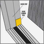 M-D Building Products White Door Corner Seal for Interior & Exterior Doors Image 4