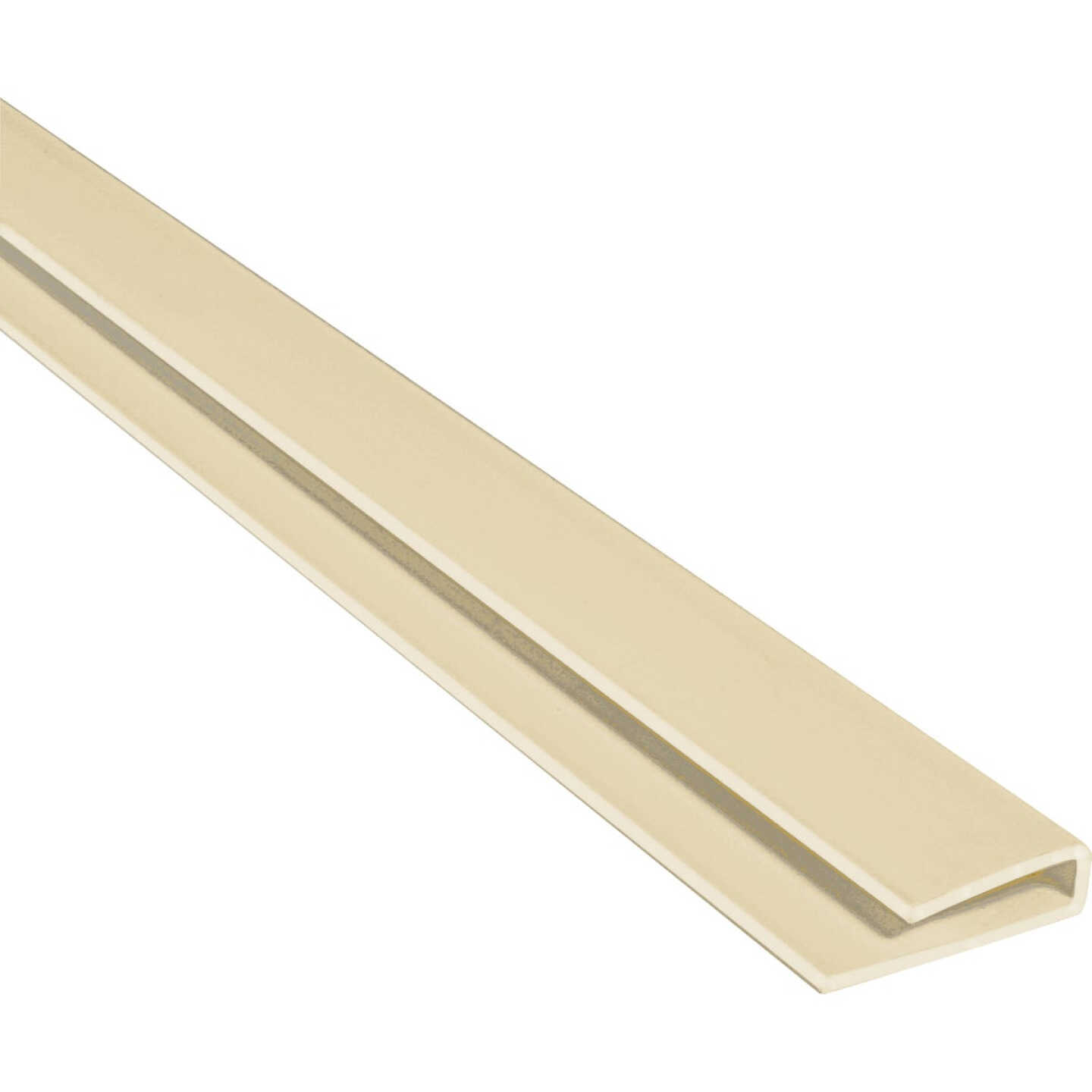 Palram Palclad 8 Ft. Almond PVC J End Cap Profile Image 1