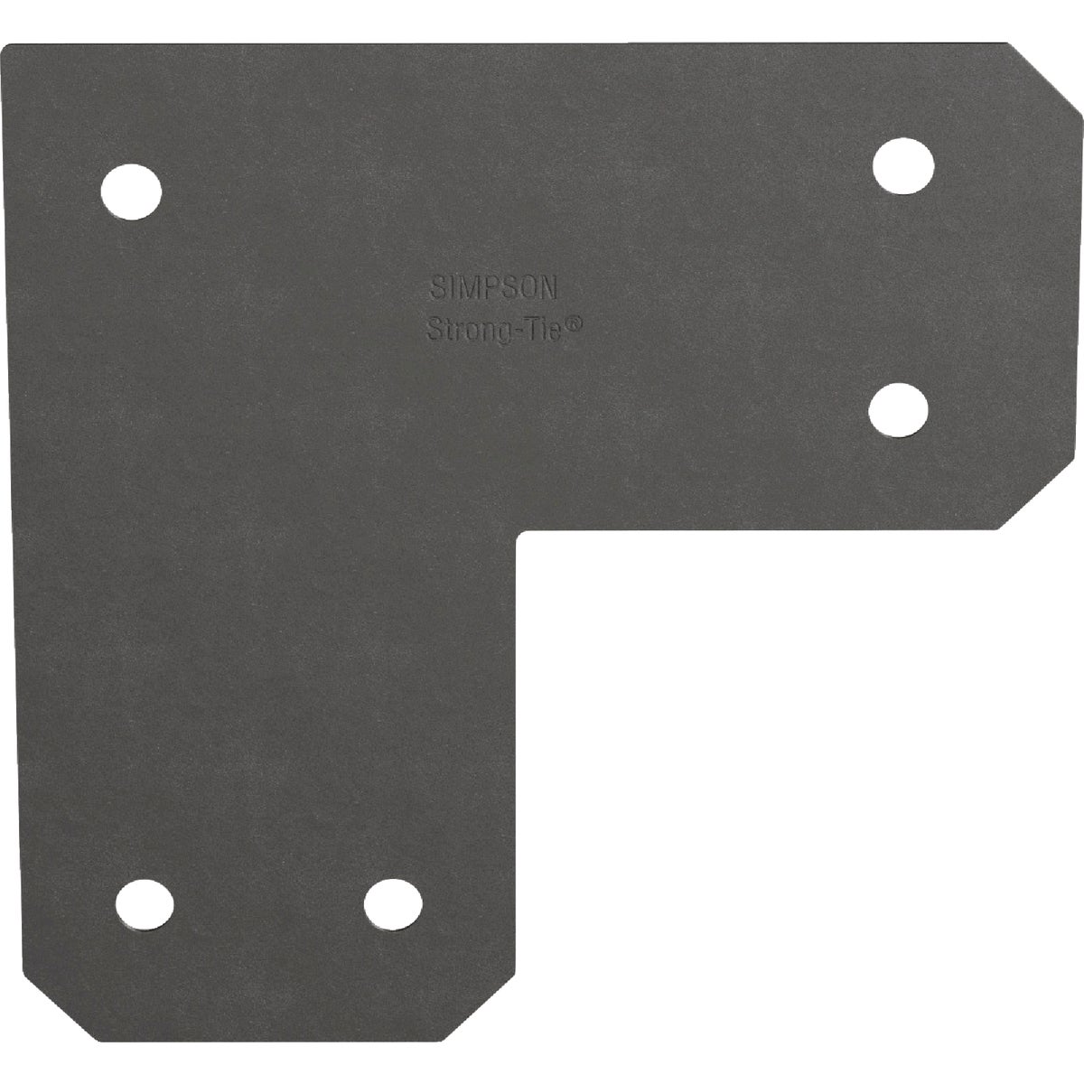 Simpson Strong-Tie Outdoor Accents Avant Collection ZMAX 6X6 Black L Strap Image 4