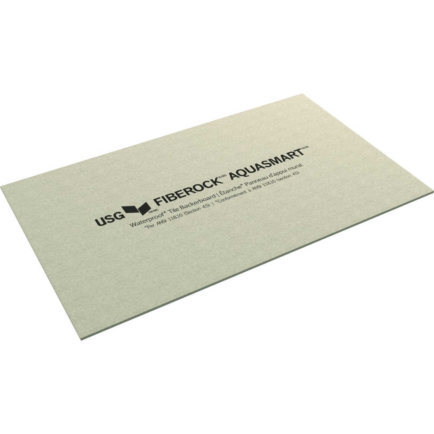 Fiberock AquaSmart Tile 0.42 In. x 3 Ft. W x 5 Ft. L Square Edge Underlayment Image 1