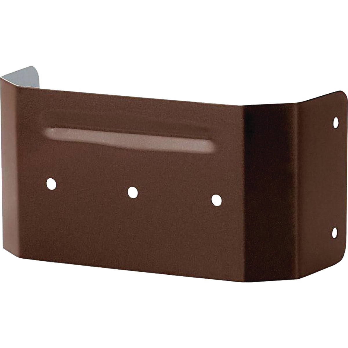 Spectra Metals 3 In. x 4 In. Brown Aluminum Downspout Clip Image 1