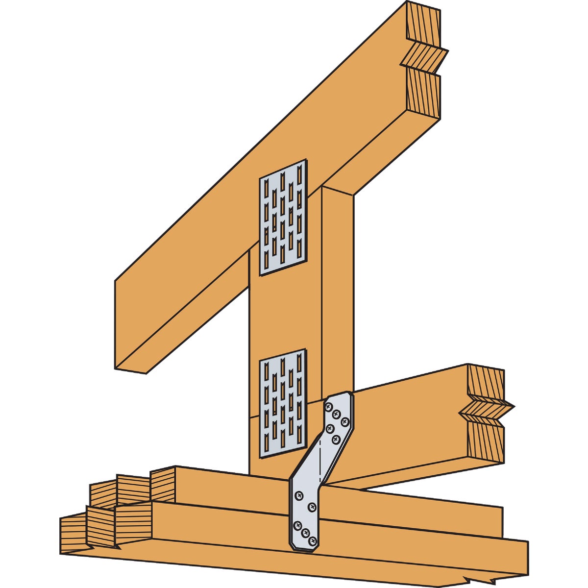 Simpson Strong-Tie H2.5A 18 ga Stainless Steel Hurricane Tie Image 3