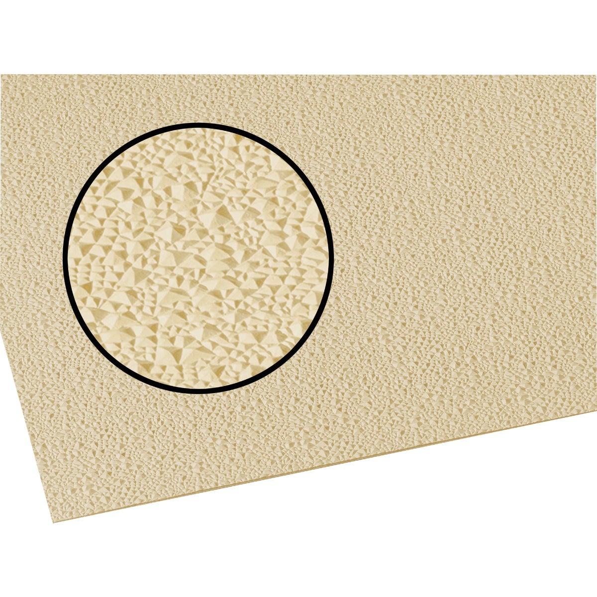 Palram Palclad Pro Cracked Ice .090 Almond 48 In. x 96 In. NRP Panel