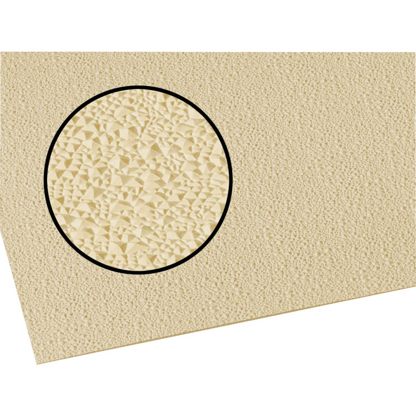 Palram Palclad Pro Cracked Ice .090 Almond 48 In. x 96 In. NRP Panel Image 1