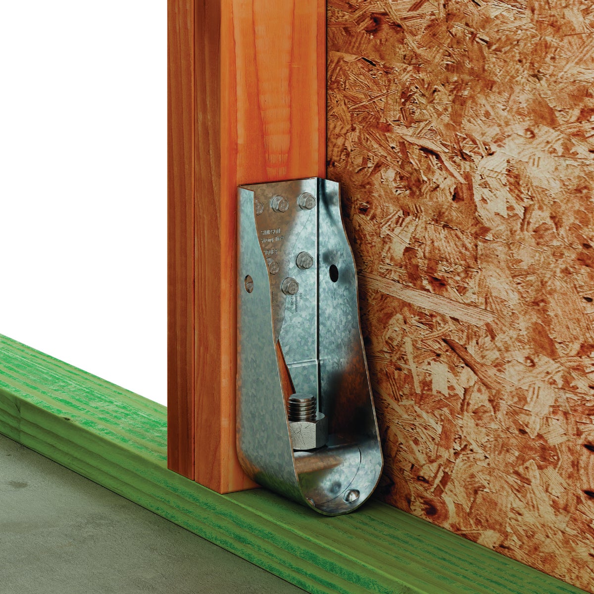 Simpson Strong-Tie 2.89 In. W x 23.2 In. H x 4.25 In. B 12 ga Galvanized Predeflected Holdown Image 2