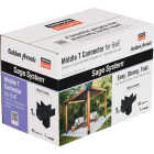 Simpson Strong-Tie Outdoor Accents Sage System Black Powder-Coated Middle-T Connector for 6x6 with Screws Image 1