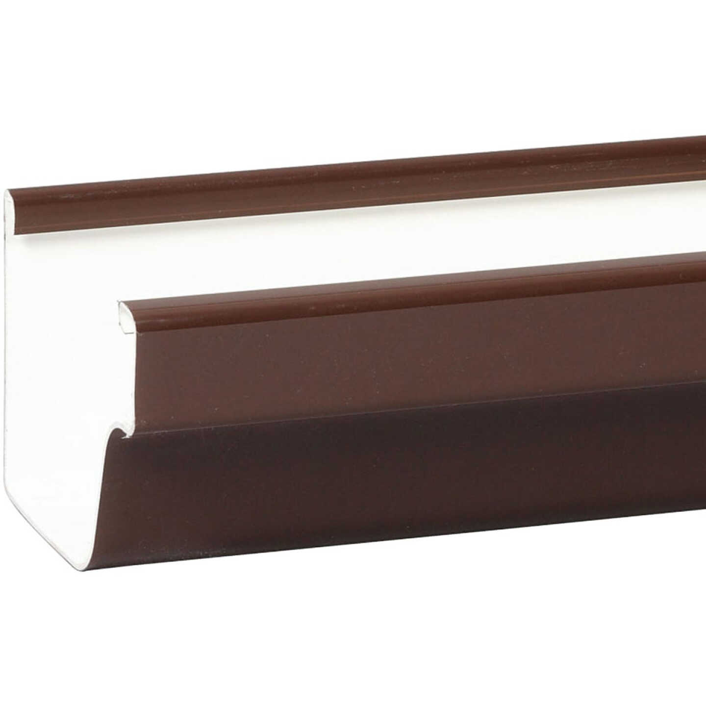 Amerimax 5 In. Traditional K-Style Brown Vinyl Gutter 10 Ft. Image 1