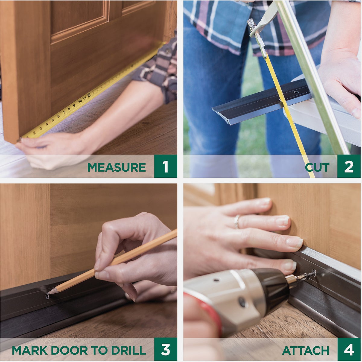 M-D Building Products 0.25 In. 36 In. Black Door Sweep Image 6