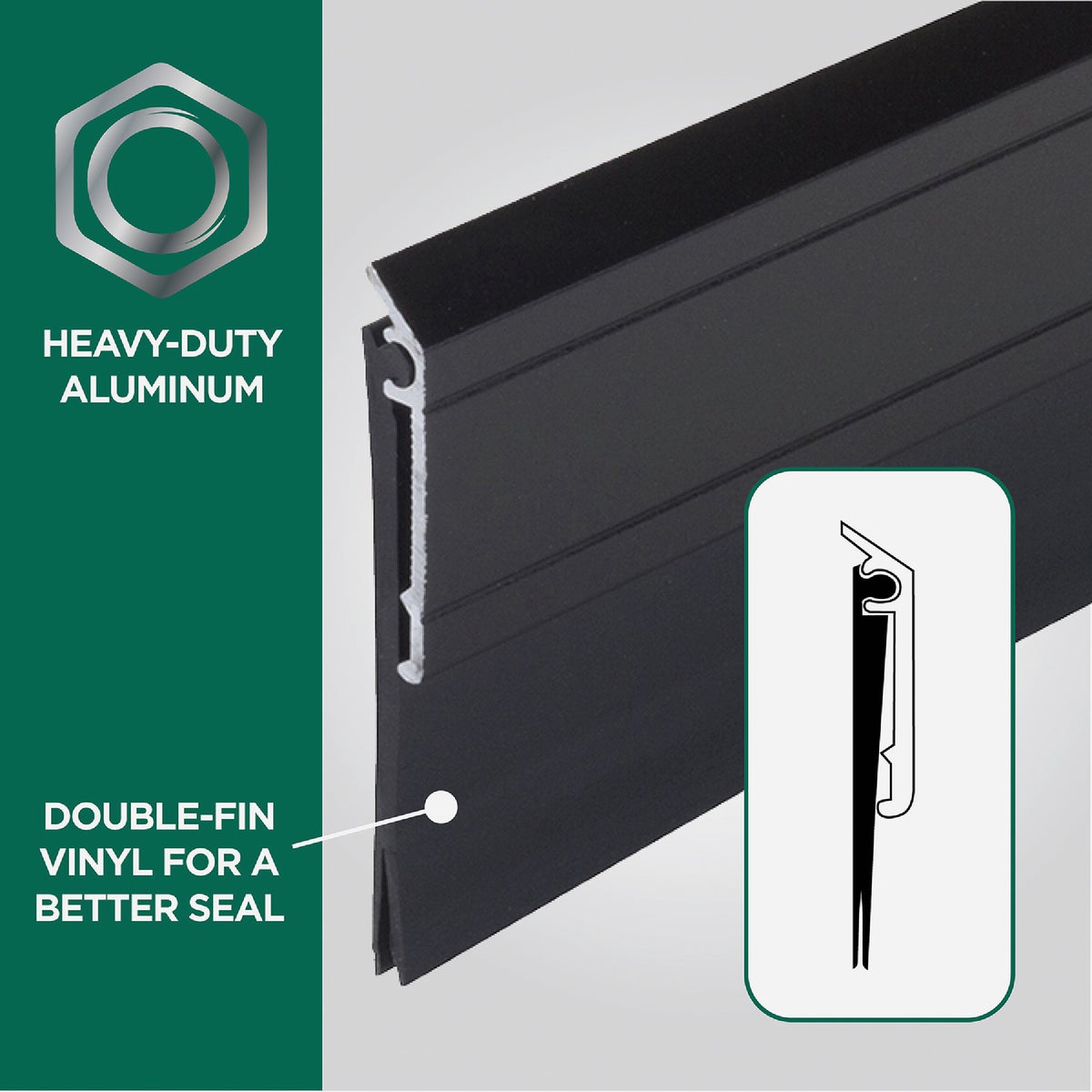 M-D Building Products 0.25 In. 36 In. Black Door Sweep Image 4