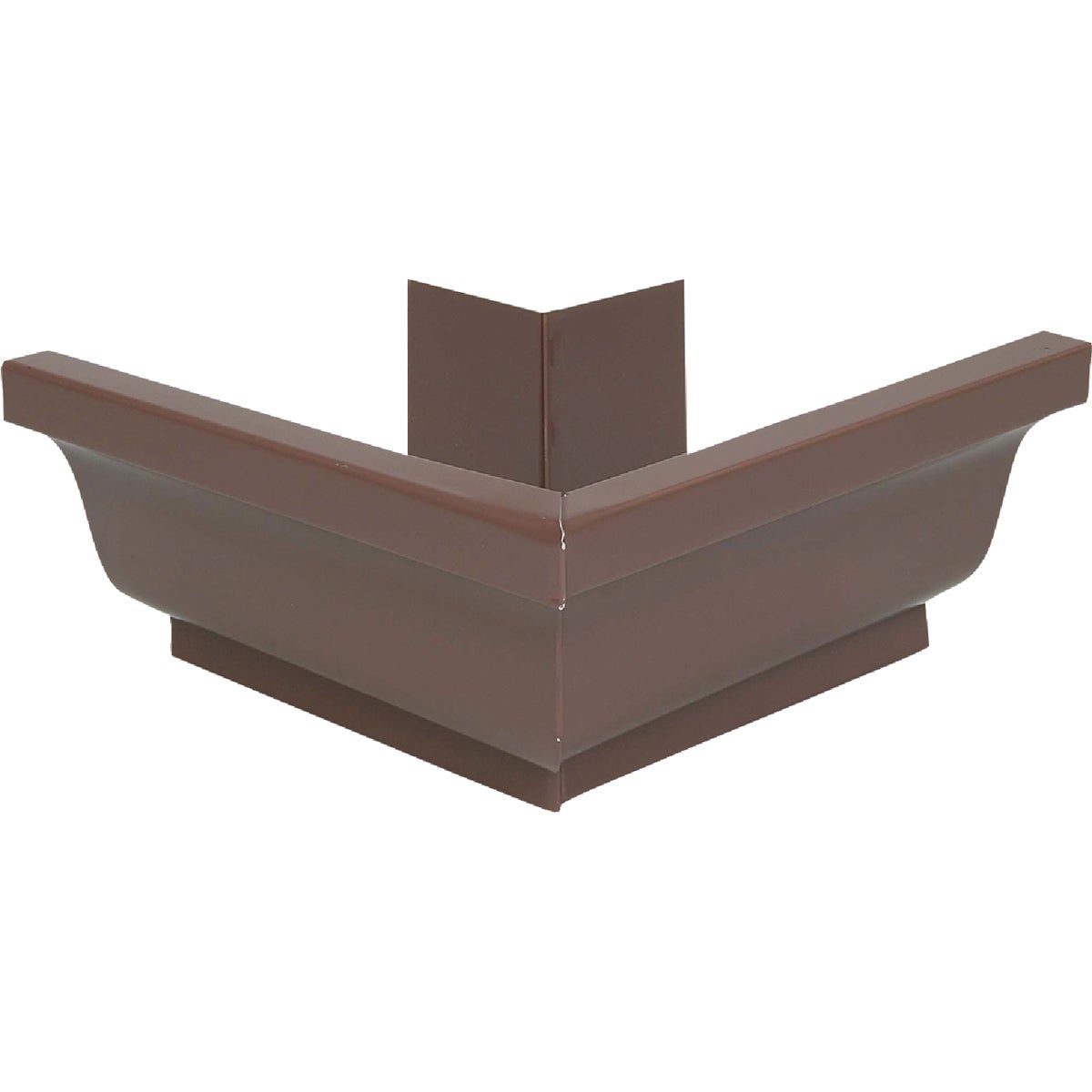 Amerimax 4 In. Galvanized Steel Brown Miter K-Style Gutter Outside Corner